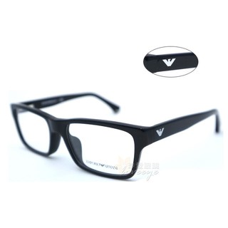 【珍愛眼鏡館】EMPORIO ARMANI 亞曼尼 亞洲版光學眼鏡 舒適彈簧鏡臂設計 EA3050F 黑 # 3050