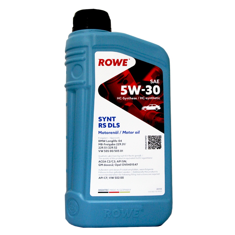 【易油網】ROWE 5W30 SYNT RS DLS 合成機油 德國原裝進口 C3 LL-04 柴油車 (平行輸入)