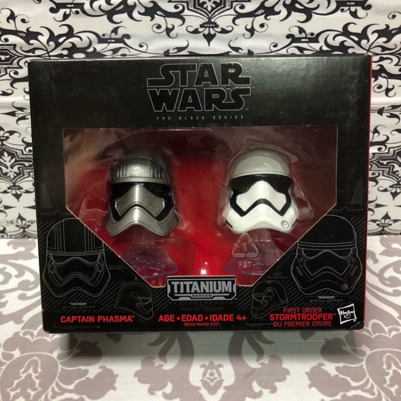 （卡司 正版現貨）Star Wars 星際大戰 黑標 收藏迷你頭盔 白兵 + 法斯瑪 金屬材質