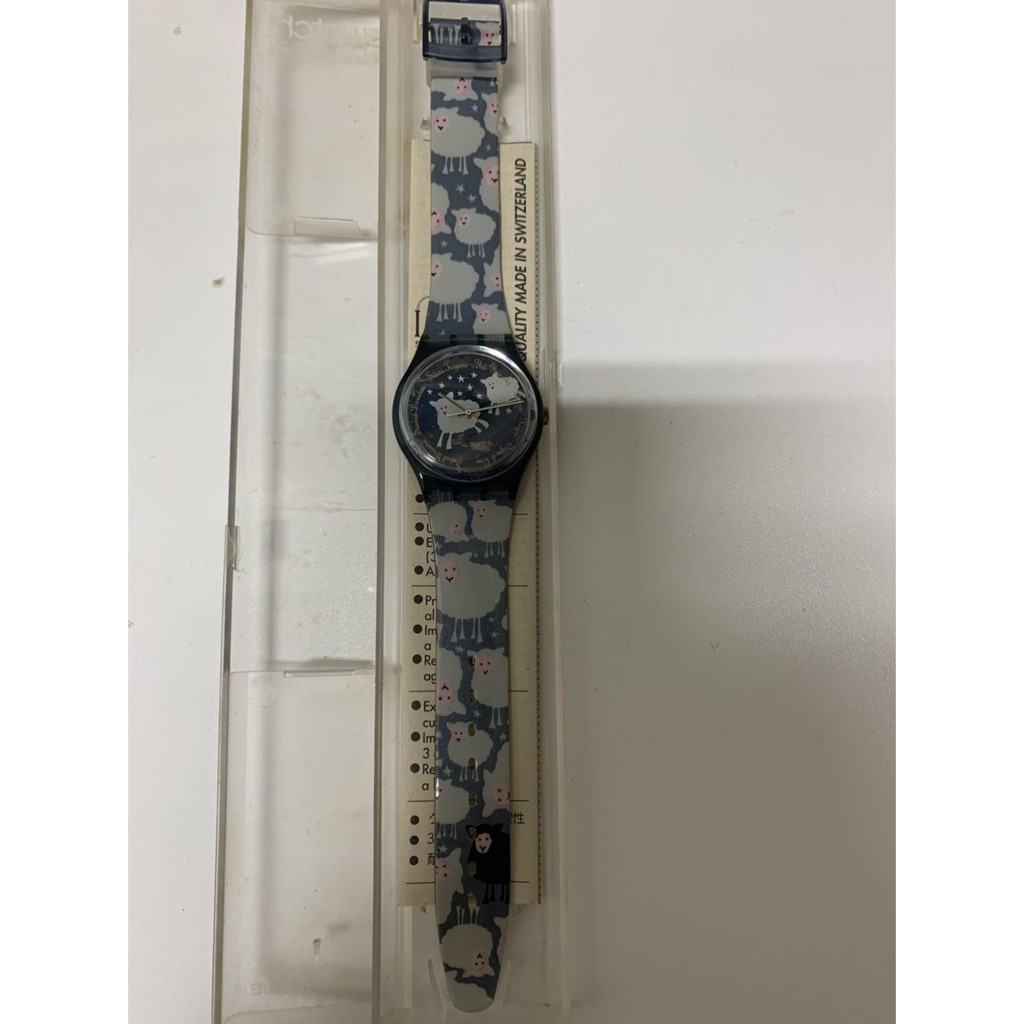 瑞士品牌Swatch限量黑白綿羊手錶，收藏家必買