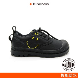 PALLADIUM SMILEY BE KIND微笑低筒防水靴童鞋 黑色 57290-008【Findnew】