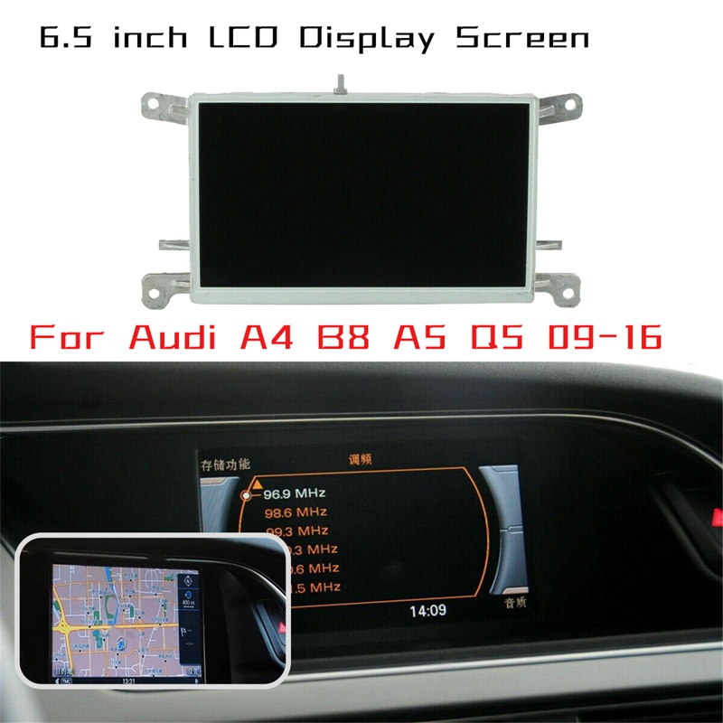 適用於 Audi A4 B8 A5 Q5 09-16 汽車導航的 6.5 英寸 LCD 顯示屏