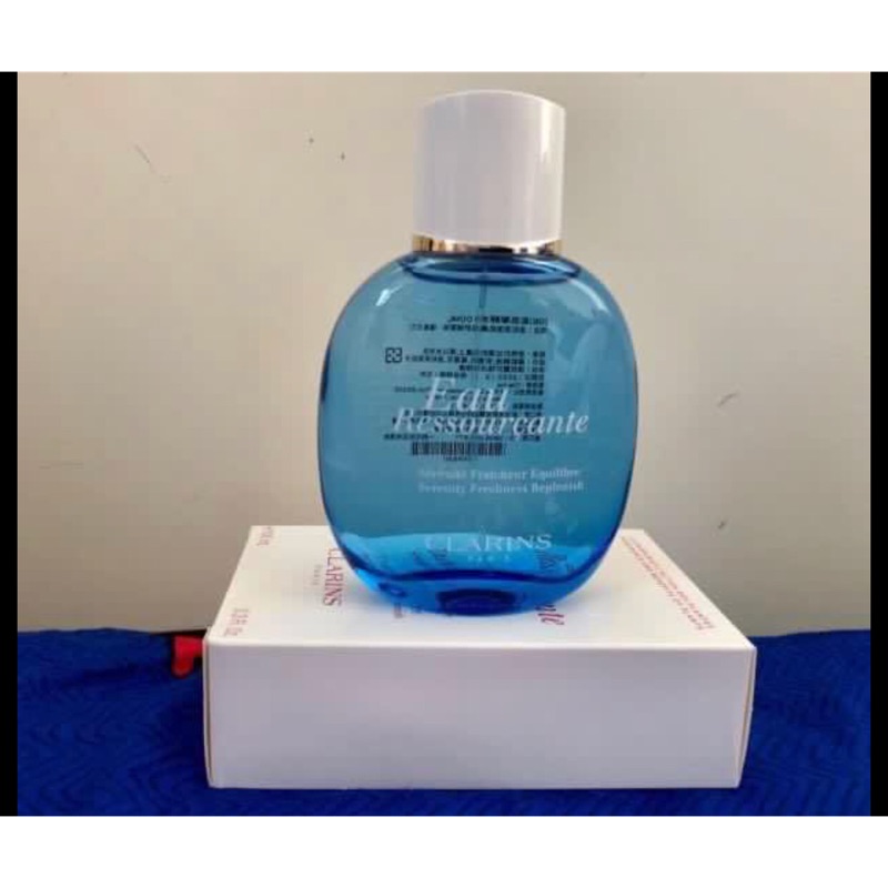 全新clarins克蘭詩藍色寧靜水100ml 蝦皮購物