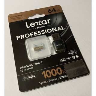 👍奧斯卡💫 現貨 Lexar 雷克沙 Pro 1000x micro SD UHS-II 64G 記憶卡 SDXC