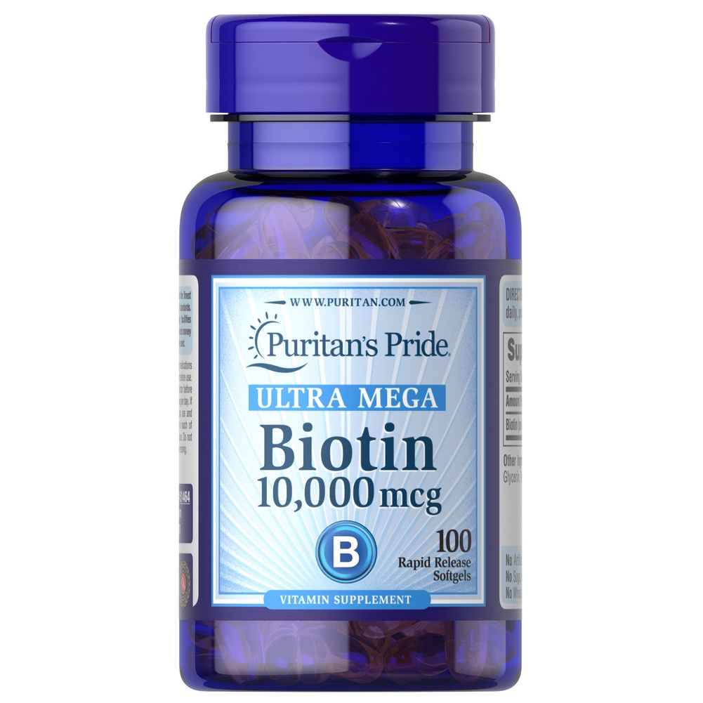 假髮 維他命 美容 頭髮 生物素 Biotin  高單位 10000mcg 普麗普萊  100粒