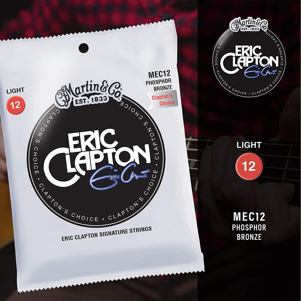 Martin MEC12 (12-54) Eric Clapton 指定木吉他弦公司貨【宛伶樂器 ...