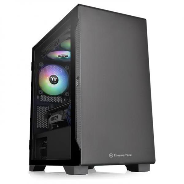 曜越 Thermaltake S100 TG 霧黑版 小型 強化玻璃機殼 CA-1Q9-00S1WN-00