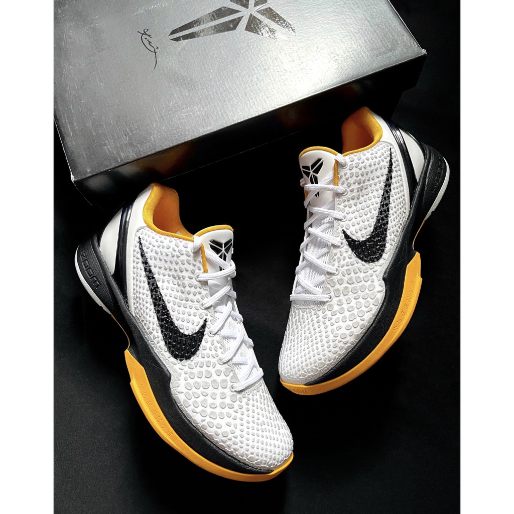 全新 Nike Kobe 6 Protro "White Del Sol " 黑白黃 季後賽 CW2190-100 現貨