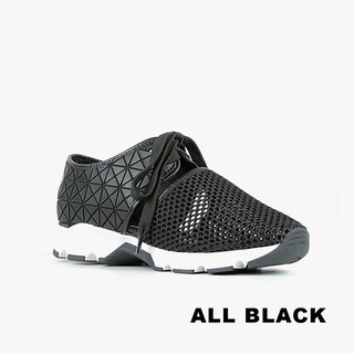 All Black Amazing Graphic 幾何圖形綁帶休閒鞋 槍身色 21 7708 蝦皮購物