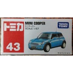[玩樂高手附發票] TOMICA 多美小汽車 TOMY TM043 MINI COOPER 銀藍