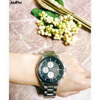 全新 現貨 SEIKO SKS545P1 精工錶 手錶 42mm 三眼計時 灰黑色面盤 鋼錶帶 男錶女錶