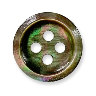 7236 天然貝殼釦 珠母貝(黑蝶貝) 4孔貝殼釦 天然系列 10入/組【恭盟】