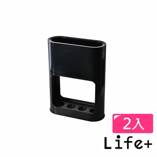 臺灣現貨24H出貨【Life+】簡約系傘具收納架/傘架/傘桶/瀝水架(黑色) (2入組)