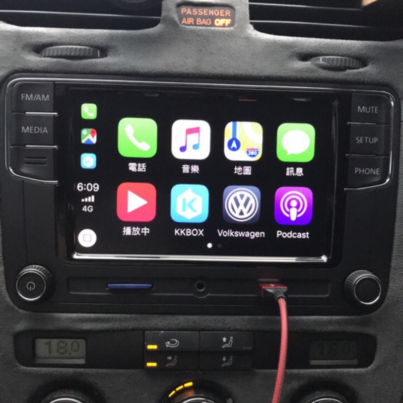 福斯🇩🇪MIB2 6.5吋 CarPlay 音響主機 Golf 5、Golf 6、Jetta升級的好選項 音質提升