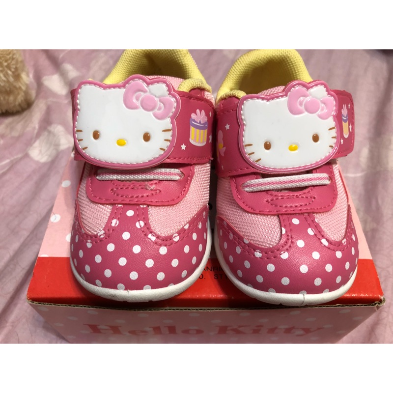 hello kitty 包鞋運動鞋14cm 鞋子魔鬼氈厚邊可愛童鞋