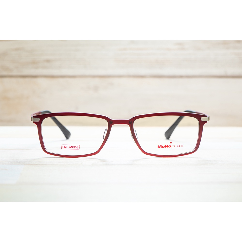 麗睛眼鏡【MoNo Design】MP-203紅色/塑鈦超輕量眼鏡/MoNoplus城市系列/楊謹華代言