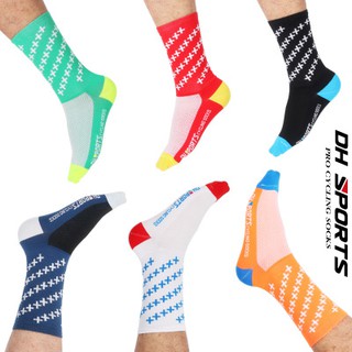 DH SPORTS 騎行襪 均碼 39-45色可選 運動襪 透氣排汗自行車襪 防臭壓縮 跑步襪 籃球襪 機能運動襪