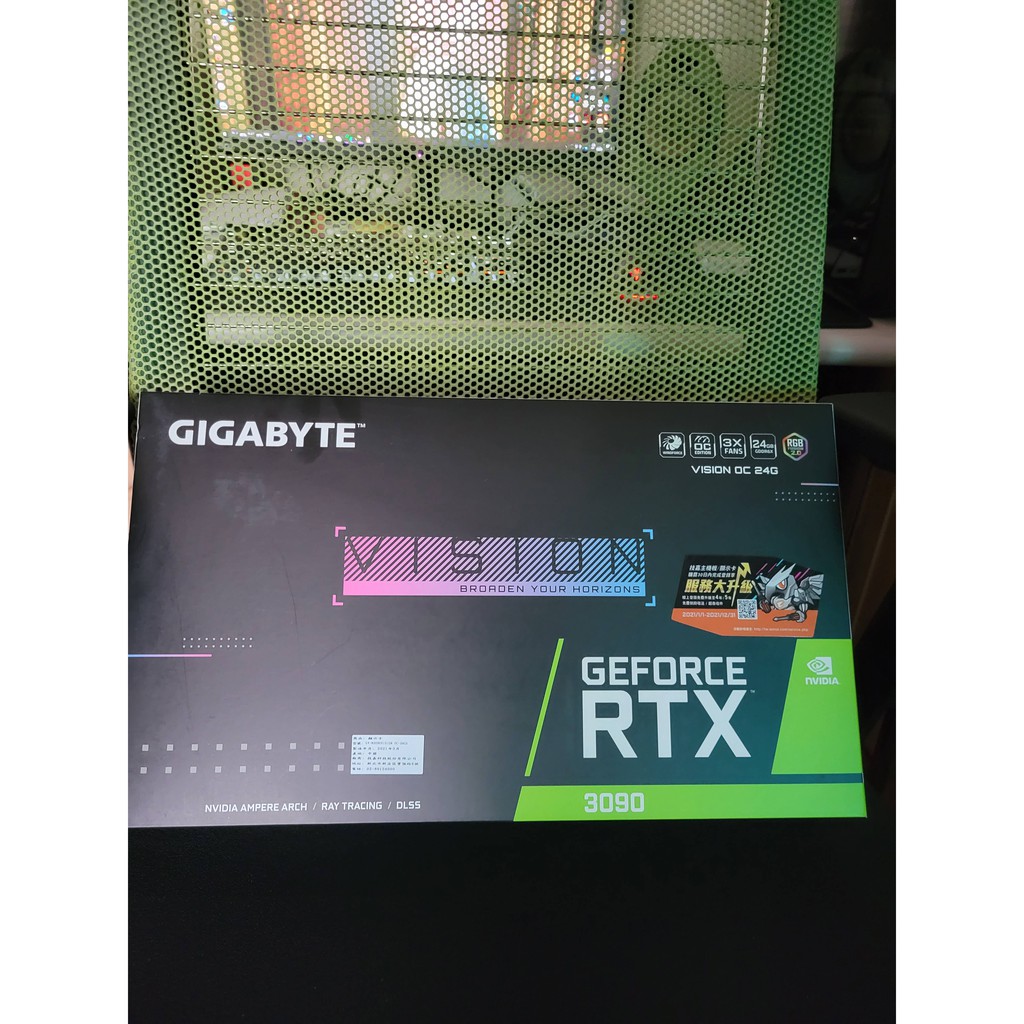 (完售) GIGABYTE 技嘉 GeForce RTX 3090 VISION OC 24G 3080 70 雪鷹