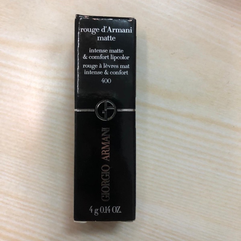 (現貨)Giorgio Armani 奢華訂製柔霧唇膏 色號400