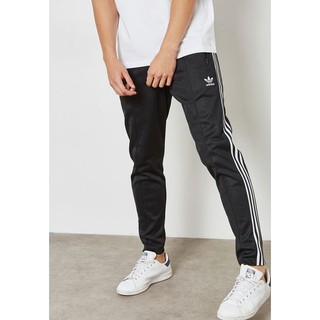 Adidas Beckenbauer Track 窄管休閒 拉鍊口袋 長褲 男款 黑色 CW1269