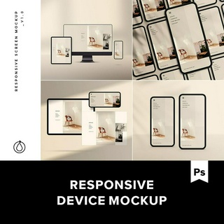 Responsive Device Mockup 智能設備UI界面展示樣機.M2020041305