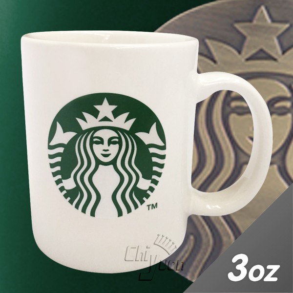 Starbucks 台灣星巴克 2019 女神logo SIREN 馬克杯 3oz 經典品牌 白女神 華山咖啡旅程