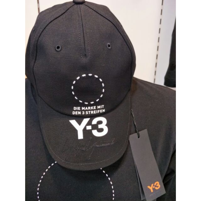 18"FW Y-3 STREET CAP 新款 刺繡簽名 Y3 棒球帽 帽子 老帽