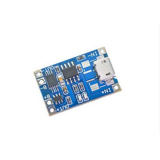 【鈺瀚網舖】TP4056 1A鋰電池專用充電模組(MicroUSB)帶保護 for Arduino