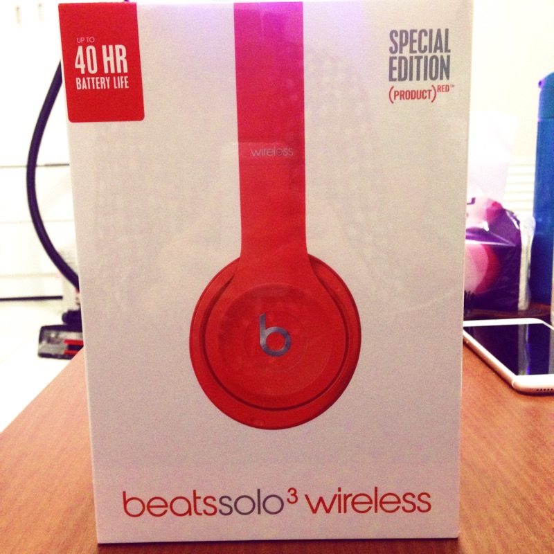 ［beats]  5折全新原廠beats藍牙耳機  特價中🉐️橘紅色限定款  生日禮物 新年禮物 耳罩式耳機