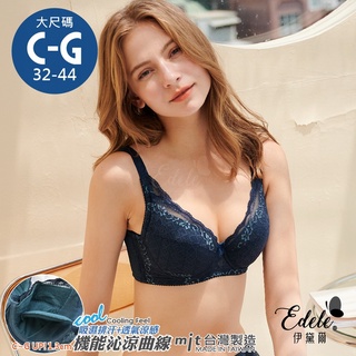 【伊黛爾】海德薇格內衣 蕾絲- 防副乳-集中-包覆-全罩式-託高-胸罩-大尺碼 臺灣製 NO 8889