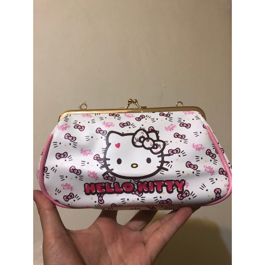 Hello kitty 口金包 斜背包 化妝包 手拿包 日本限定販售