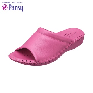 【PANSY】Vivid Color 手工縫製室內女拖鞋 粉色 9409