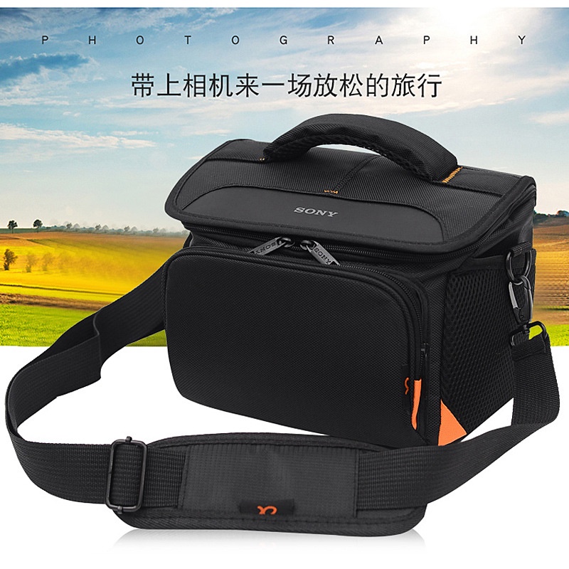 ax700【單肩相機包】耐磨耐刮 單眼相機 攝影機 橫款大號 附防雨罩 適用AX700 CX450 CX405