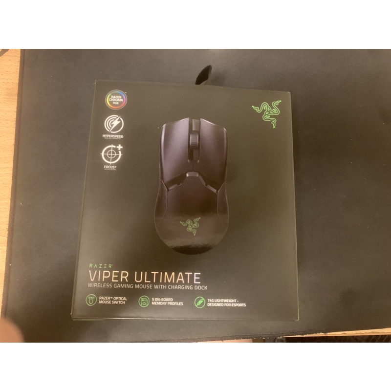 二手 razer viper ultimate 黑色/有充電座