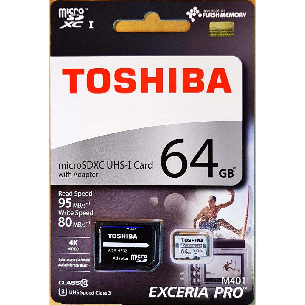 【S03 筑蒂資訊】含稅 TOSHIBA EXCERIA PRO™ M401 SDXC UHS-I 64GB