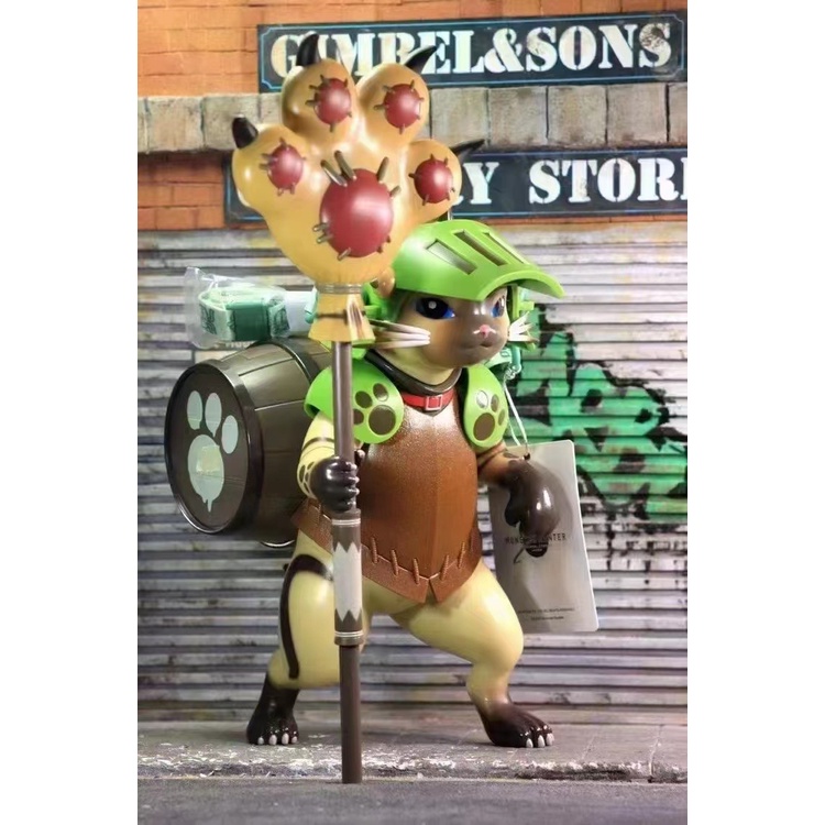 【爪哇魯多】22年8月預購 USJ 日本環球影城 魔物獵人 艾露貓 爆米花桶 約32公分 總金額600