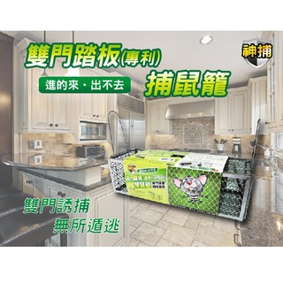 雙門踏板專利捕鼠籠 2入【小閨秘】⚠️全館低消不含運需滿99元⚠️老鼠籠 捕鼠器 捕鼠籠 滅鼠 抓老鼠