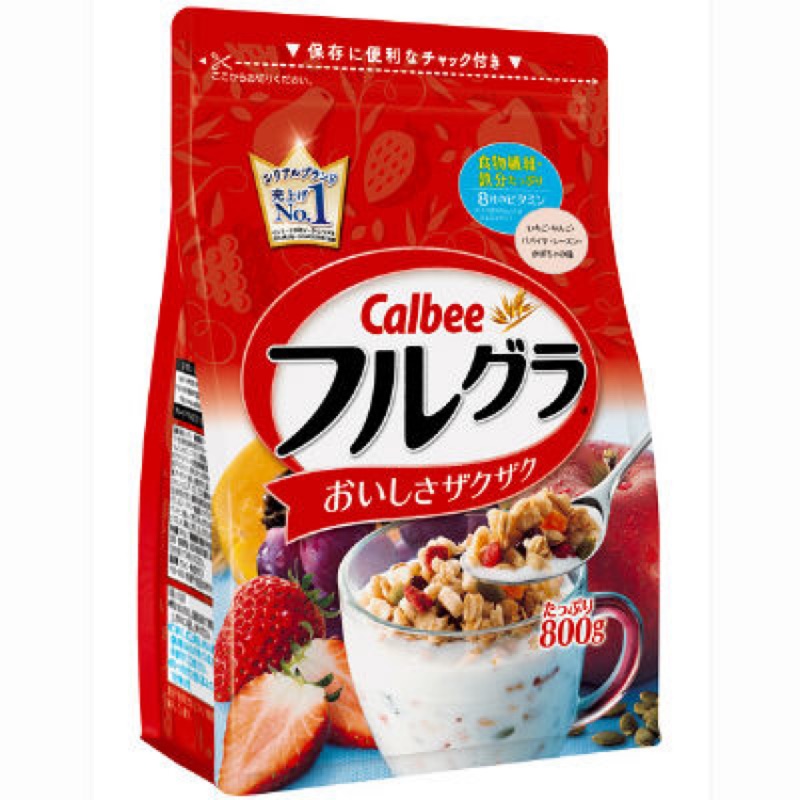 (日本空運回台)卡樂比calbee綜合水果麥片800g