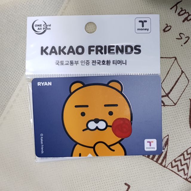 Kakao friends T money / Kakao friends 韓國地鐵 交通卡
