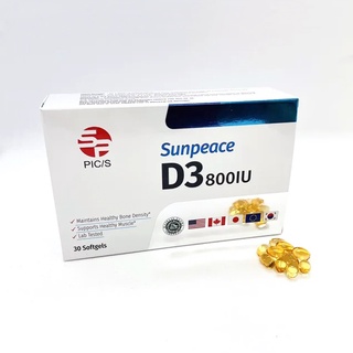 加拿大杏寶製藥 維生素D3 800IU 液態軟膠囊 30粒 PIC/S國際製藥廠 非活性D3 日華好物