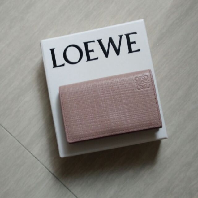 LOEWE 正品卡片夾 名片夾 萬用夾 乾燥玫瑰色 新光三越購入