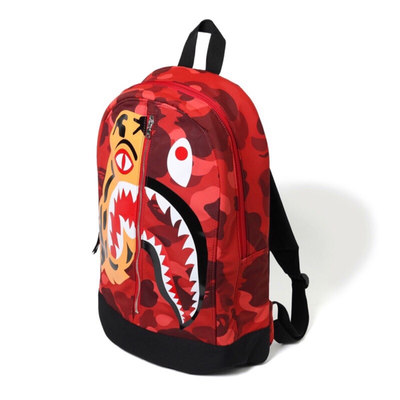 A Bathing Ape bape color camo tiger shark day peck 鯊魚 迷彩 後背包