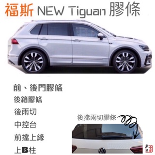 福斯Tiguan 車門密封膠條 汽車膠條 密封條 車門膠條 防撞條 福斯 tiguan TROC TCROSS現貨