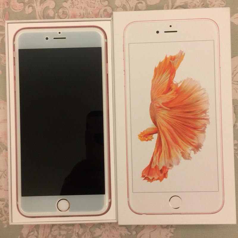 商品名稱：自售 九成九新 iphone6S+ plus 玫瑰金 粉紅 128G 可越獄 v9.3.3 A9台積電版本