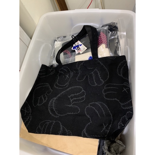 絕版 日本 聯名款 kaws 托特包 帆布袋 手提袋 手提包 潮牌 UNIQLO 肩背包 環保袋