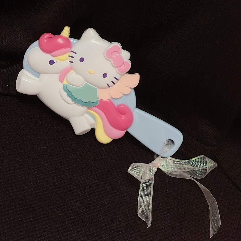 可愛Hello Kitty騎獨角獸造型梳 軟式梳子 @cv4