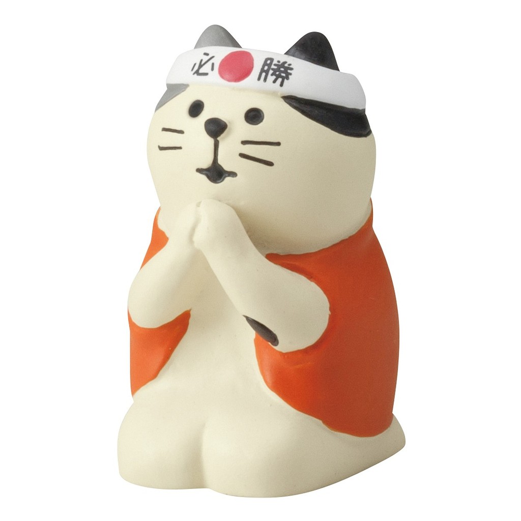 現貨 日本decole Concombre 必勝祈願猫合格加油貓 蝦皮購物