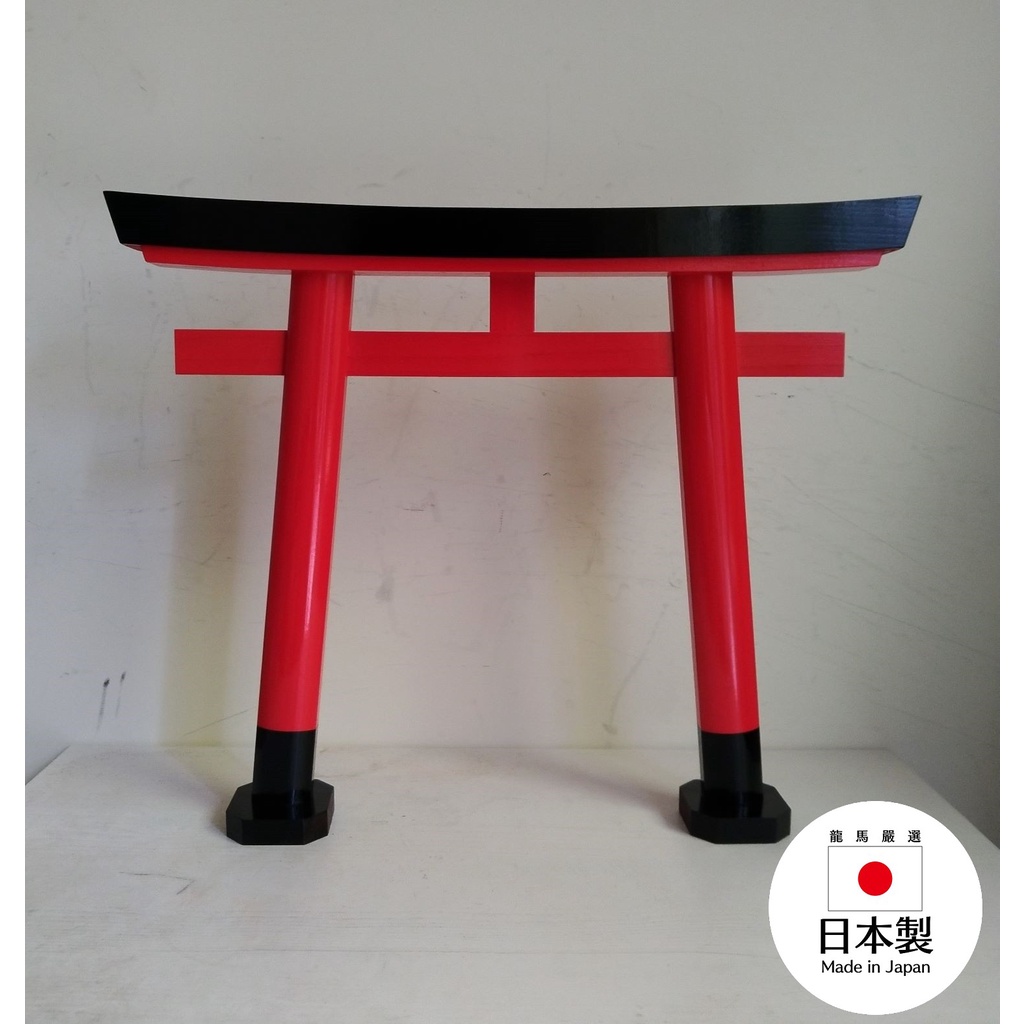 龍馬神具店 日本進口稻荷鳥居大檜木製明神鳥居日本製高29公分神道神具神社神棚裝飾模型 蝦皮購物
