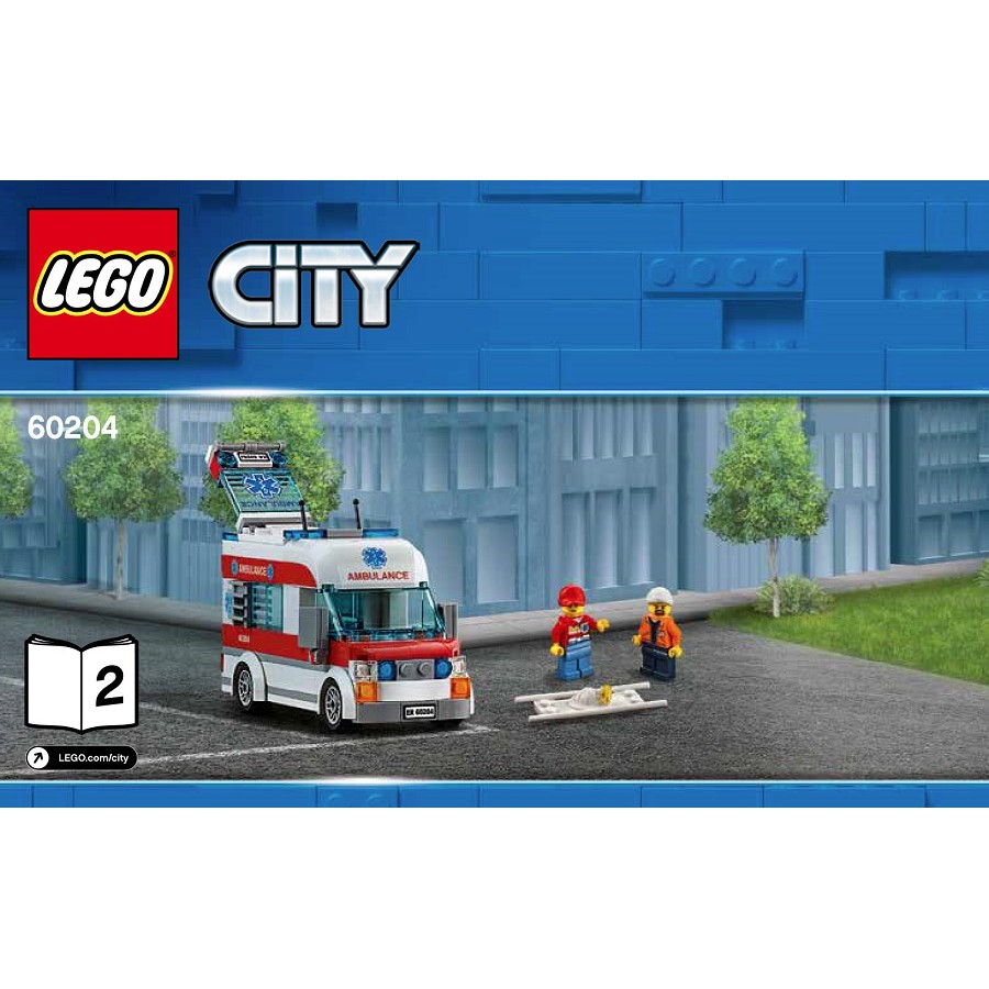 【台中翔智積木】LEGO 樂高 城市系列 60204 2號說明書 救護車 (2.3號包)