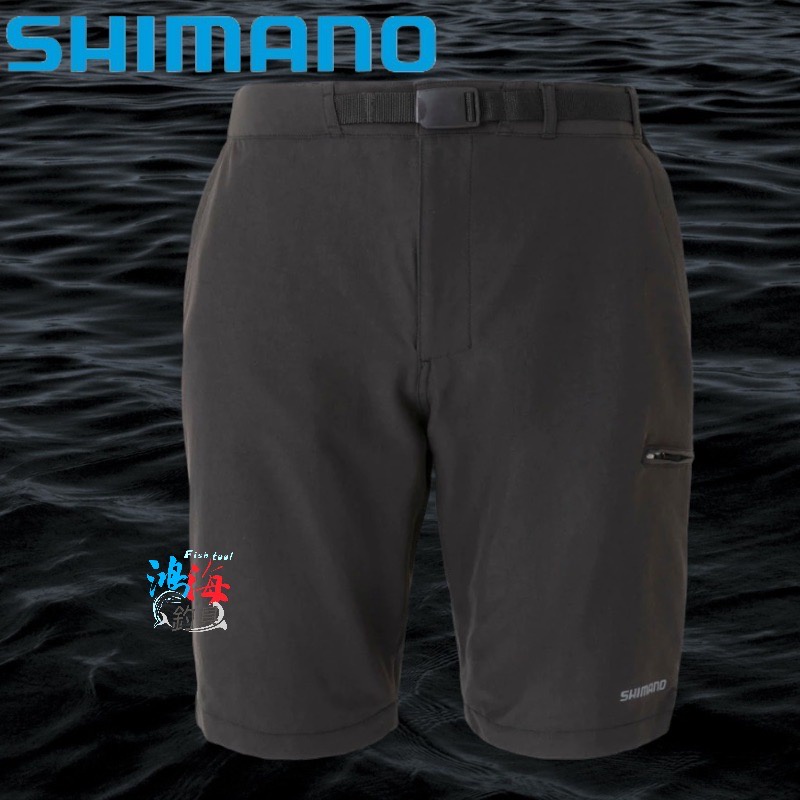 《SHIMANO》22 WP-002V 黑色防水透濕短褲 中壢鴻海釣具館